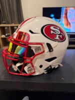San Francisco 49er Custom Adult Extra Large Riddell SpeedFlex Helmet (Used) - Image 4