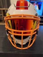 Tampa Bay Buccaneers Throwback Creamsicle Adult Large Riddell SpeedFlex Helmet (Used) - Image 2