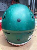 USED RIDDELL FLEX ADULT HELMET - LARGE - FLAT METALLIC KELLY GREEN - Image 3