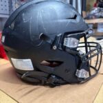 USED RIDDELL FLEX ADULT HELMET - LARGE - FLAT BLACK