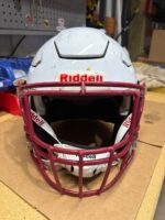 USED RIDDELL FLEX ADULT HELMET WITH INSITE- MEDIUM - WHITE - Image 2
