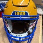 USED RIDDELL FLEX ADULT HELMET - MEDIUM - SUNFLOWER GOLD METALLIC